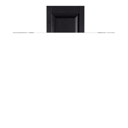 MR MXYZPTLK Perfect Shutters IR521563002 Premier Raised Panel Exterior Decorative Shutters; Black - 15 x 63 in. IR521563002